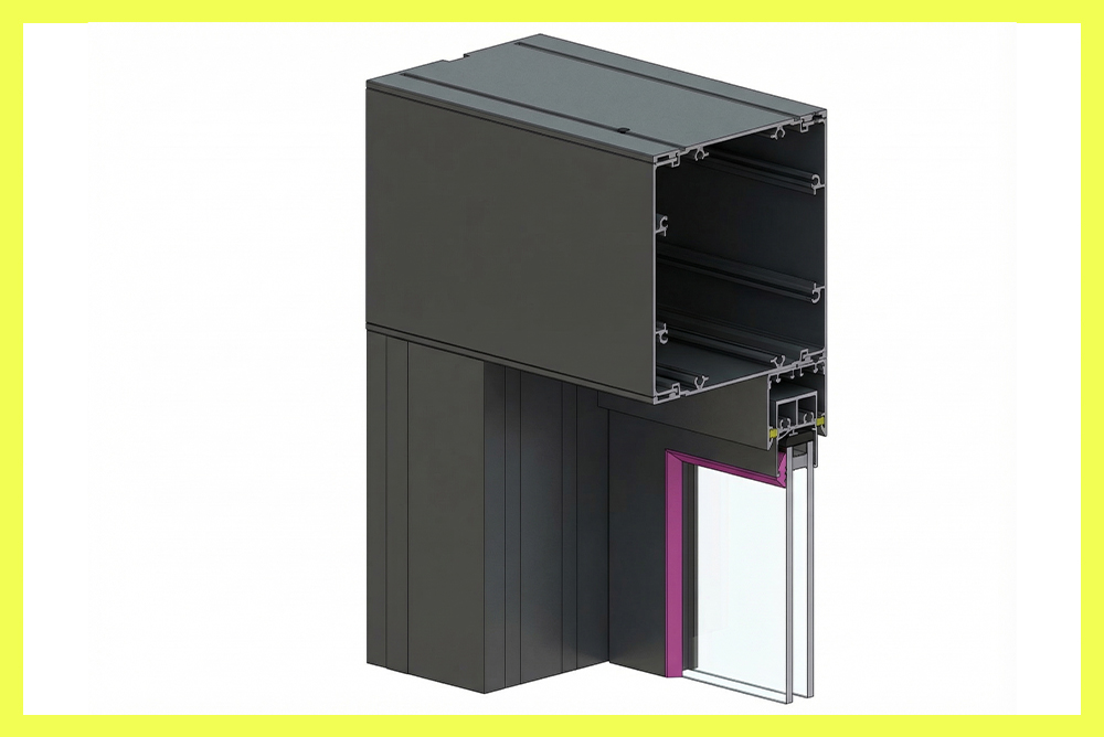 Winter garden system with airtight gasket detail