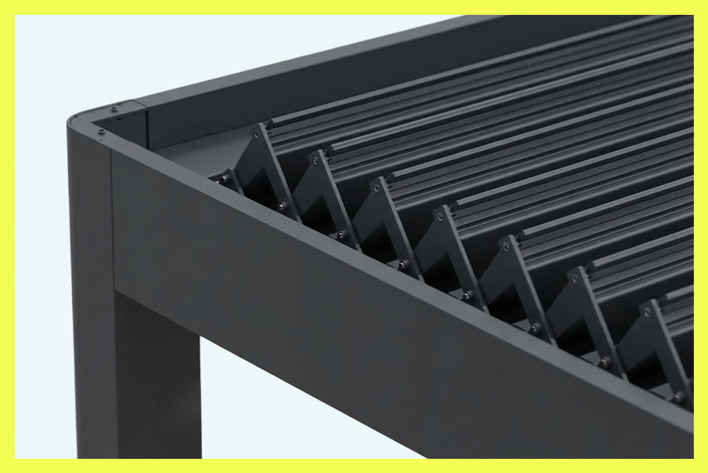 Winter garden system with airtight gasket detail